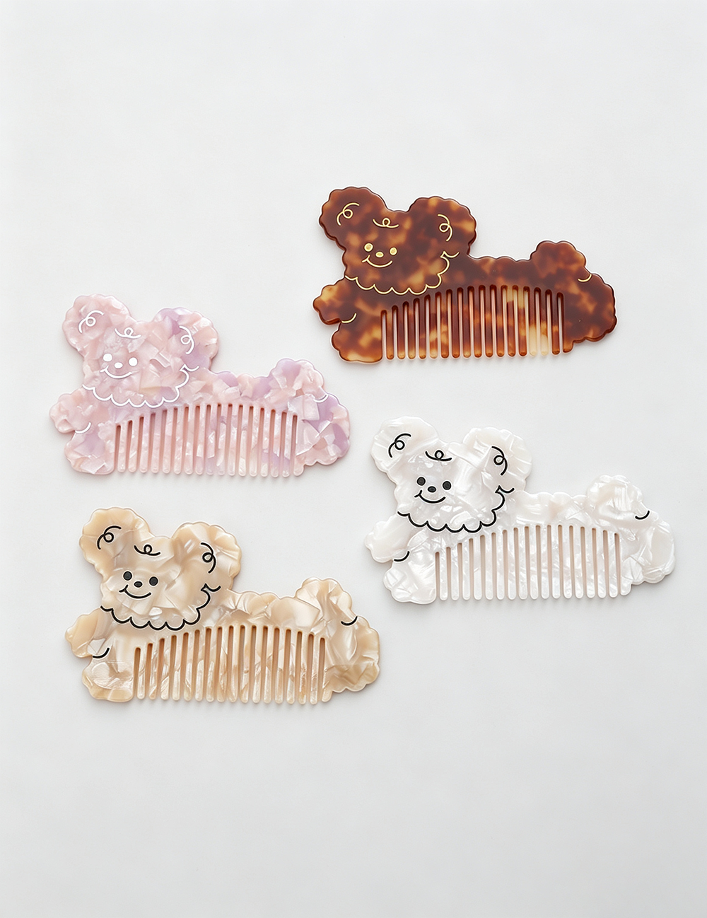 Cute Teddy Dog Shape Marble Ac - DippedShop Wholesale - #1171