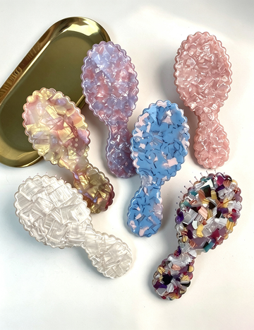 Stylish Colorful Oval Acetate Air Cushion Combs MK2PPM6CT5CB27