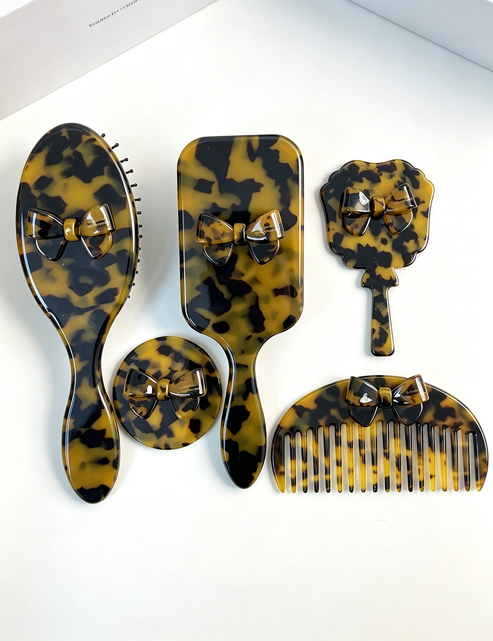 Chic Solid Color Marble Bowknot  Acetate Hair Combs MK2PPM6CT5CB28