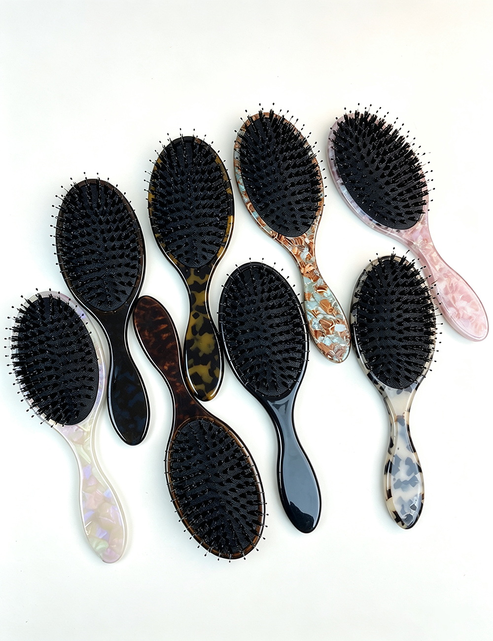Acetate Bristle Hair Air Oval Cushion Combs MK2PPM6CT5CB29