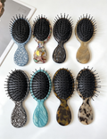 Vintage Leopard Oval Handle Acetate Comb MK2PPM6CT5CB33