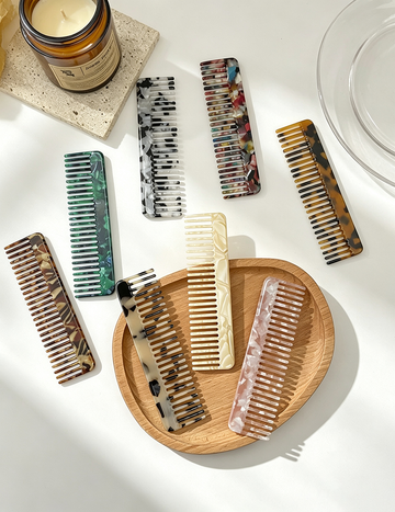 Vintage Square Acetate Portable Hair Combs MK2PPM6CT5CB39