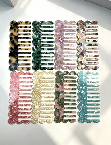 Simple Square Acetate Hair Combs MK2PPM6CT5CB40