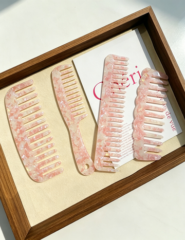 Chic Square Wide Teech Acetate Hair Combs MK2PPM6CT5CB42