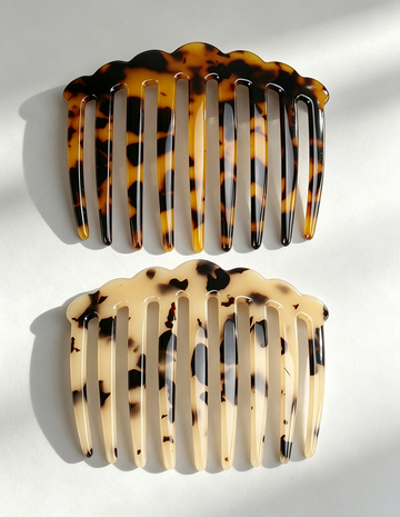 Retro Leopard Acetate Wave Hair Combs MK2PPM6CT5CB46