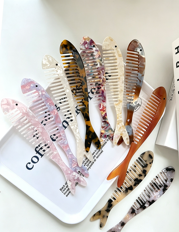 Chic Fish Shape Marble Acetate - DippedShop Wholesale - #6755