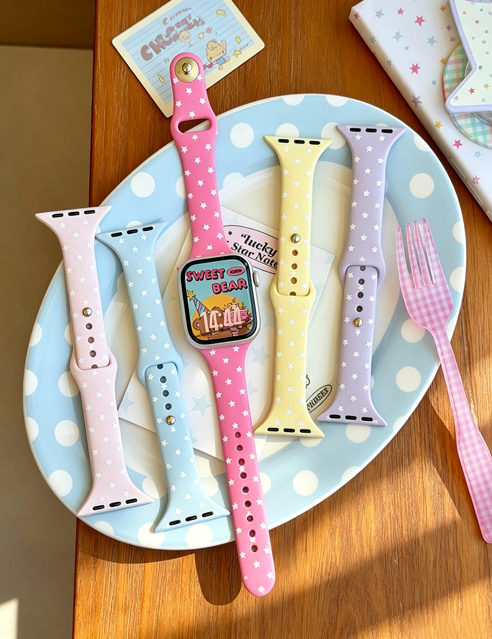 Polka Dot Star Watch Band - DippedShop Wholesale - #6947