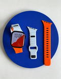 Irregular Solid Color Silicone Watch Band 6W6JWA144