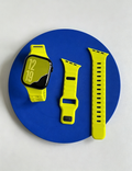Irregular Solid Color Silicone Watch Band 6W6JWA144