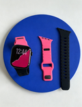 Irregular Solid Color Silicone Watch Band 6W6JWA144