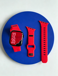 Irregular Solid Color Silicone Watch Band 6W6JWA144