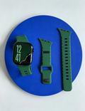 Irregular Solid Color Silicone Watch Band 6W6JWA144