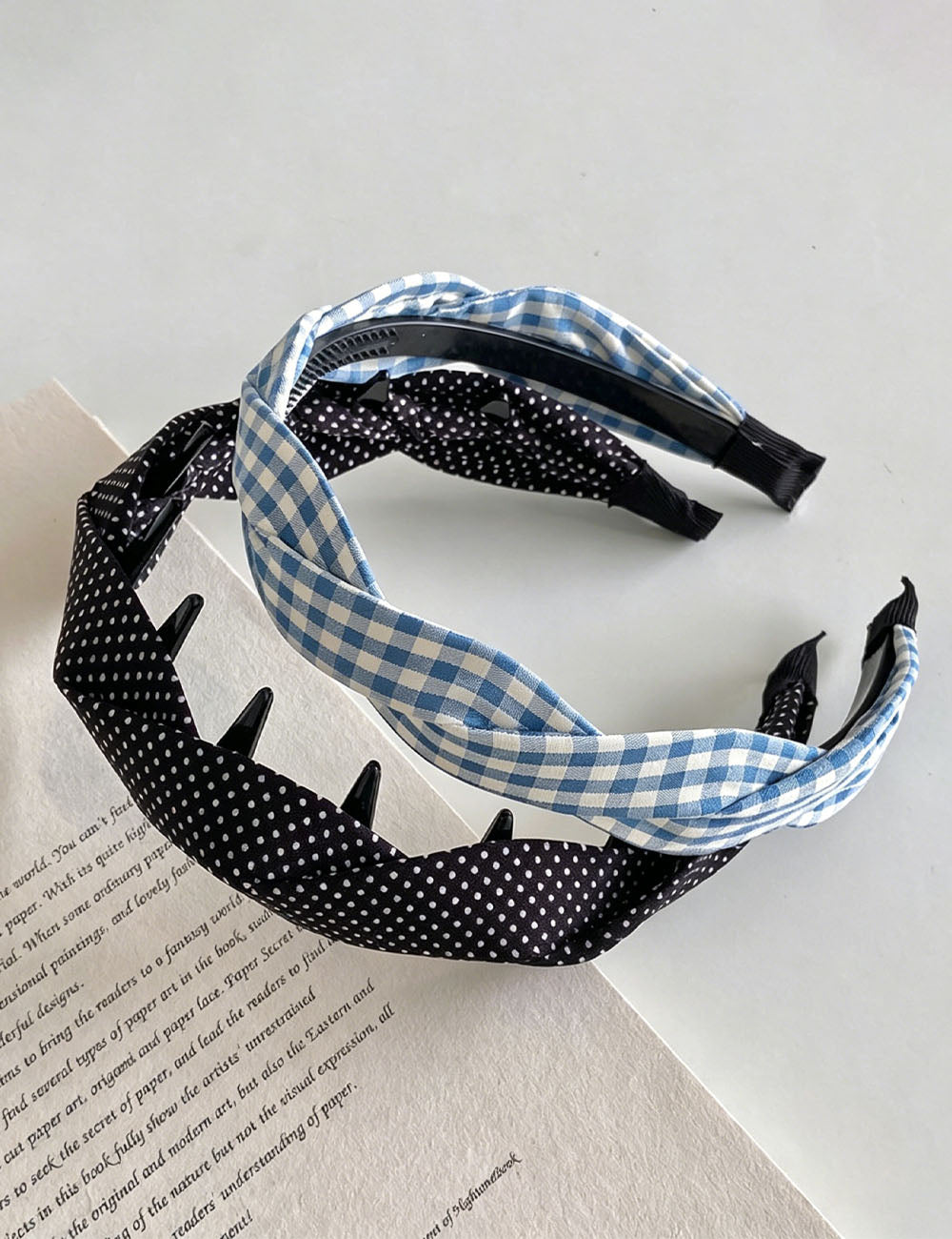 Vintage Polka Dots Anti-Slip Twist Headband MK2SPM6W6HBD27