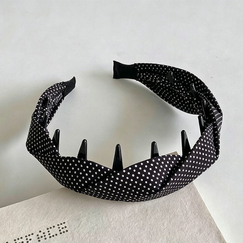 Vintage Polka Dots Anti-Slip Twist Headband MK2SPM6W6HBD27