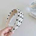 Stylish Color Block Polka Dots Bump Hairband MK2SPM6W6HBD28