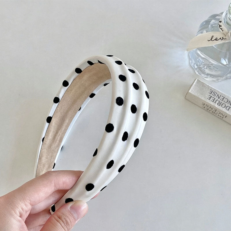 Stylish Color Block Polka Dots Bump Hairband MK2SPM6W6HBD28