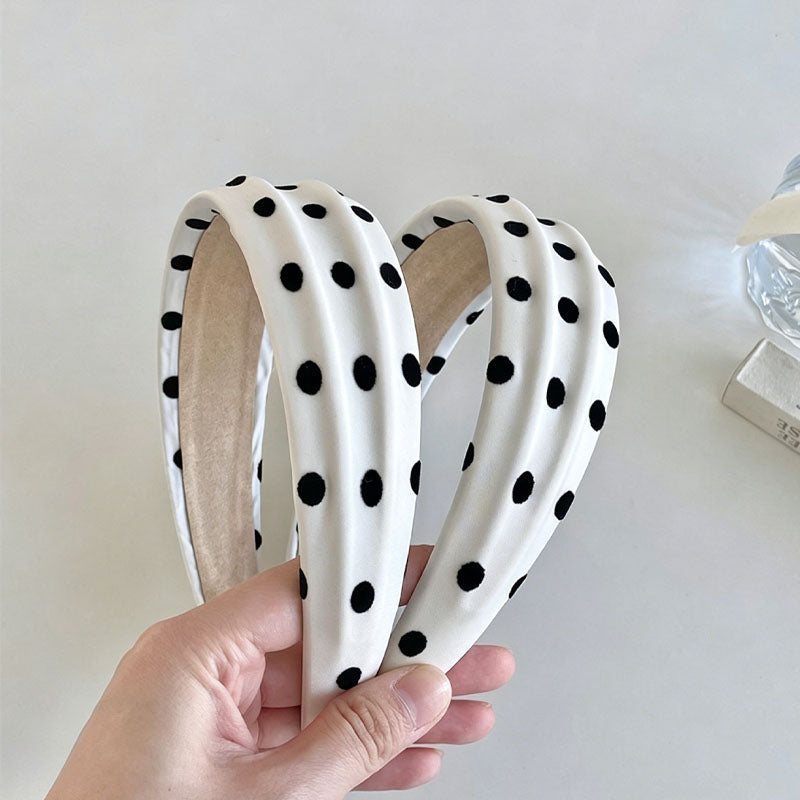 Stylish Color Block Polka Dots Bump Hairband MK2SPM6W6HBD28
