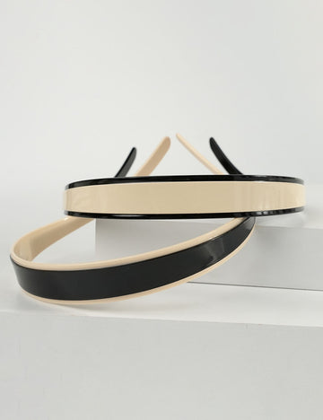 Minimalist Color Block Acetate Wide Headband MK2SPM6W6HBD29