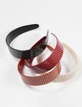 Vintage Polka Dots Wide Acetate Headband MK2SPM6W6HBD31