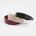Vintage Polka Dots Wide Acetate Headband MK2SPM6W6HBD31