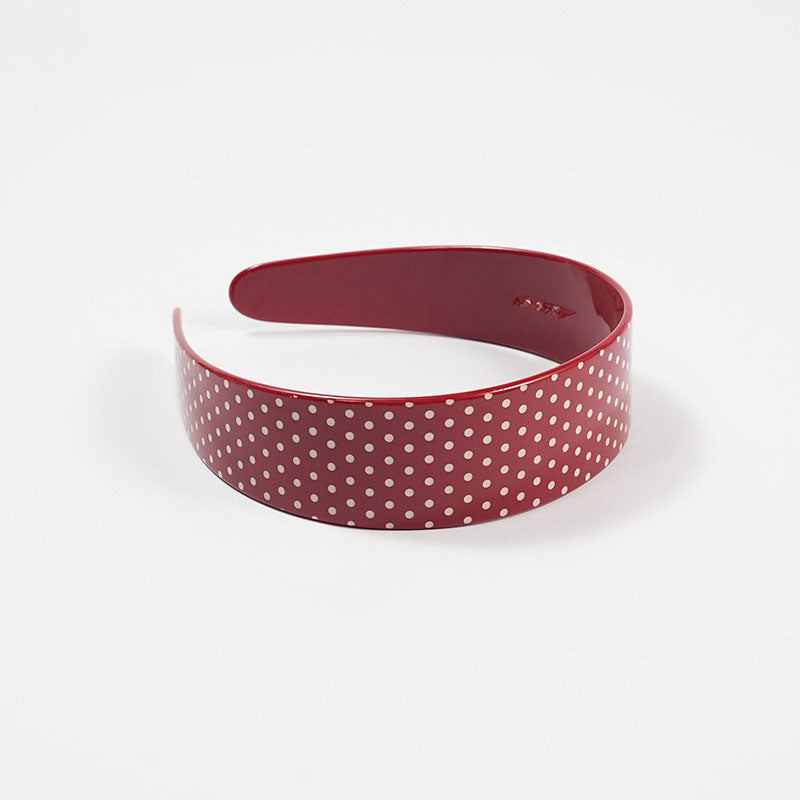 Vintage Polka Dots Wide Acetate Headband MK2SPM6W6HBD31