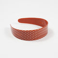 Vintage Polka Dots Wide Acetate Headband MK2SPM6W6HBD31