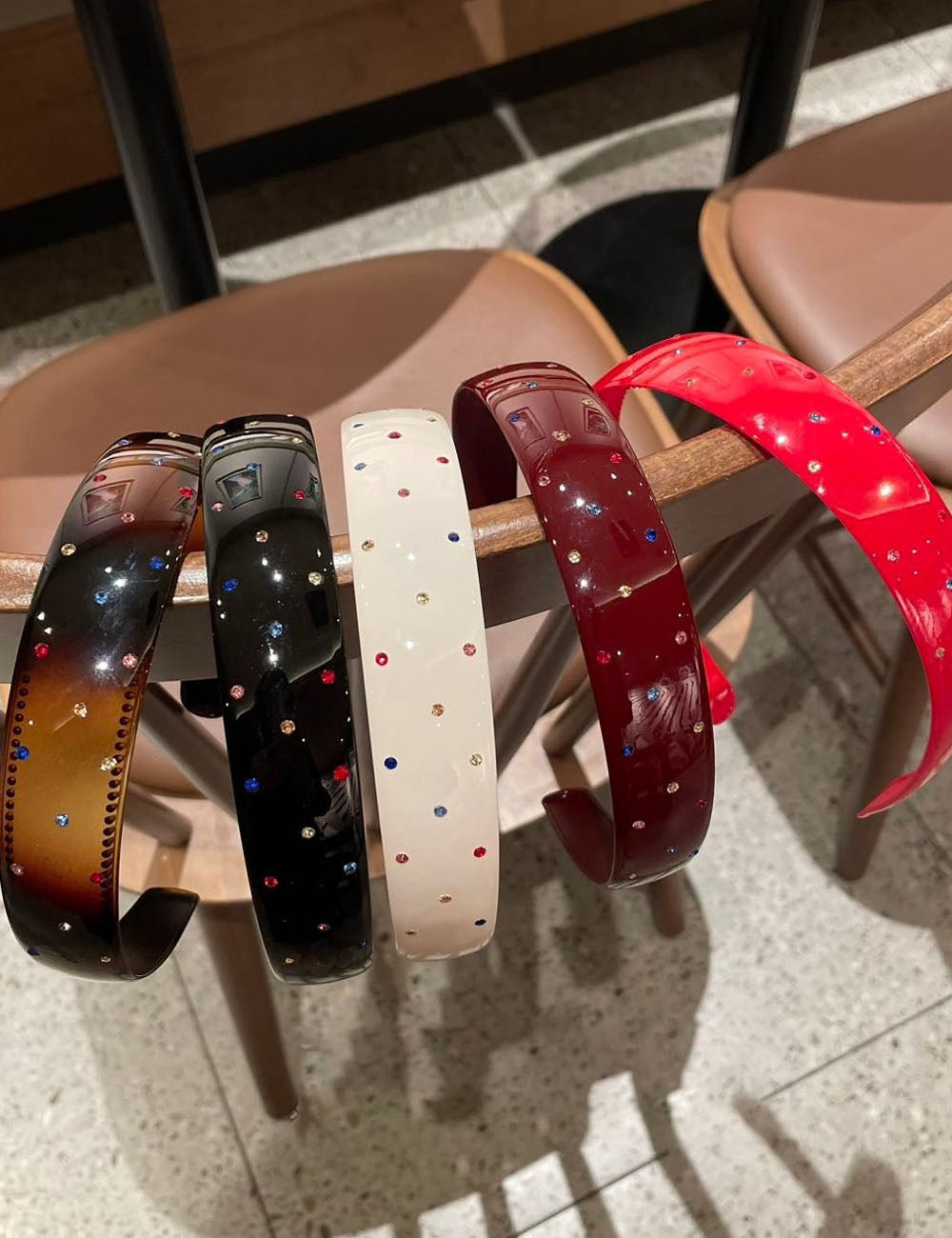 Stylish Colorful Rhinestones Acetate Wide Headband MK2SPM6W6HBD34