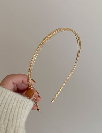 Elegant Gold Plated Multi-Layer Headband MK2SPM6W6HBD38
