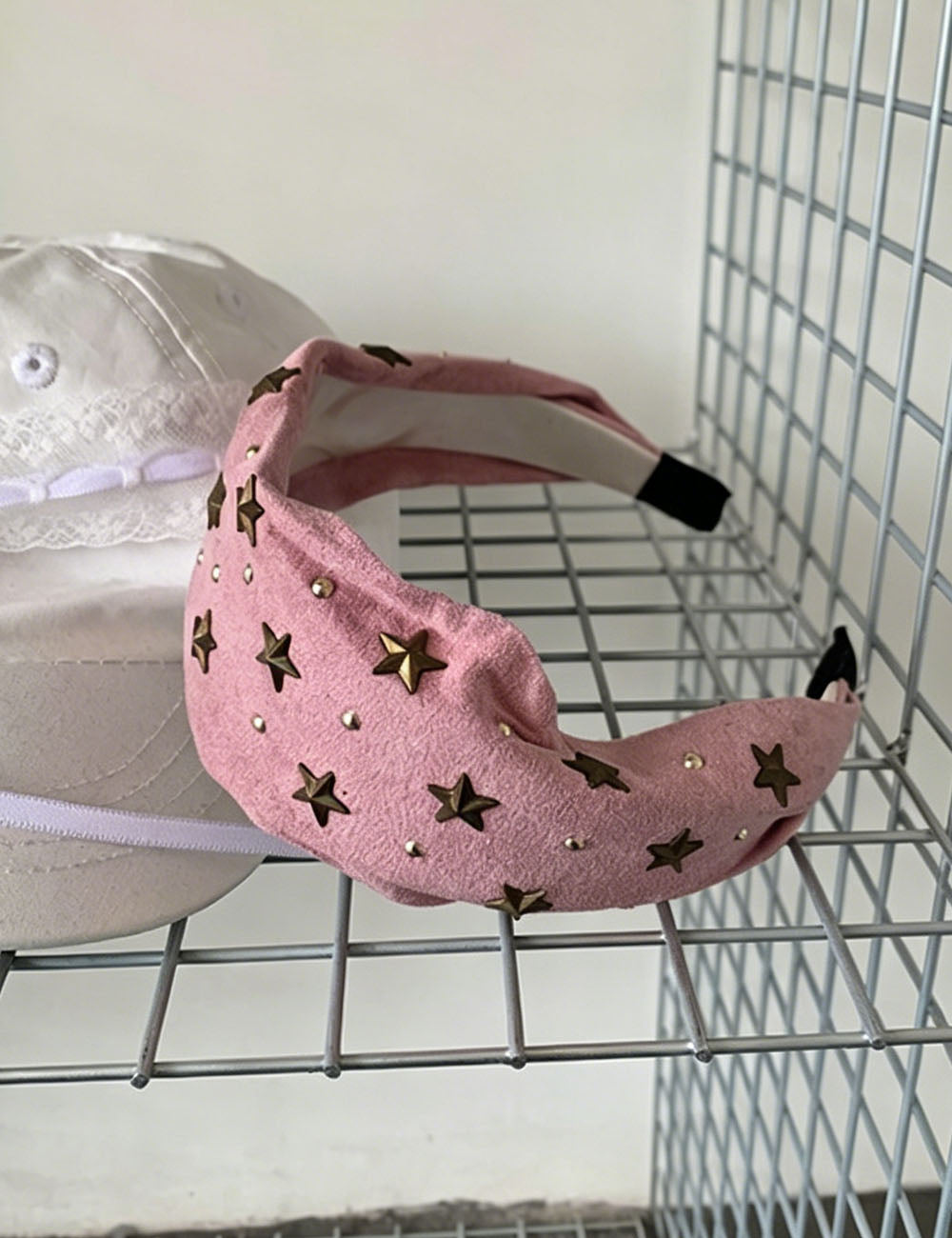 Vintage Star Rivet Non Slip Wide Headband MK2SPM6W6HBD39