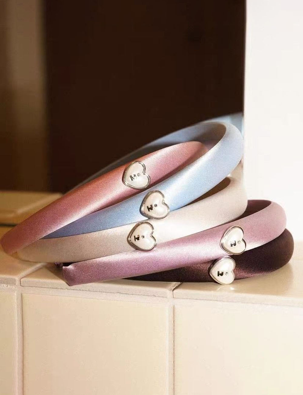 Minimalist Solid Color Love Heart Thin Headband MK2SPM6W6HBD46