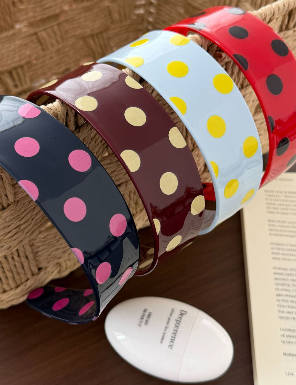 Vintage Color Block Polka Dots - DippedShop Wholesale - #0179
