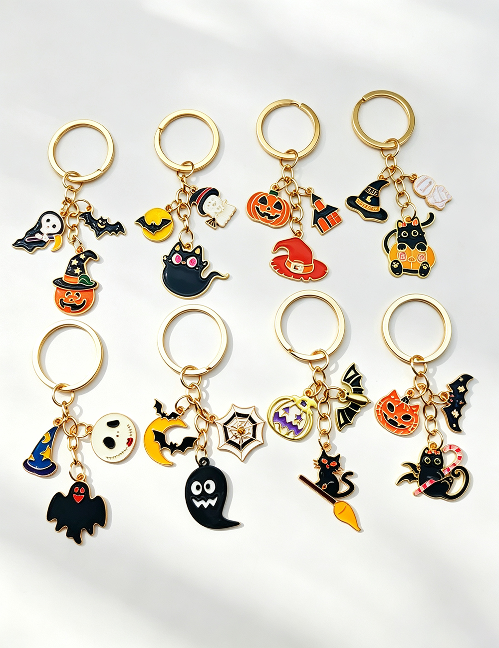 Cartoon Enamel Keychain - DippedShop Wholesale - #4547