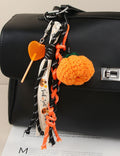 Halloween Crochet Pumpkin Braided Rope Bag Charm 6W10BBC661