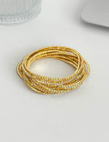 Stylish Cubic Zironia Multi-Layered Chain Bracelet 6W6JBR372