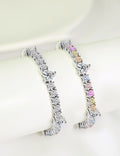 Trendy Heart Colorful Cubic Zirconia Chain Bracelet 6W6JBR383