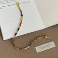 Fashion Colorful Cubic Zirconia Link Chain Bracelet 6W6JBR385