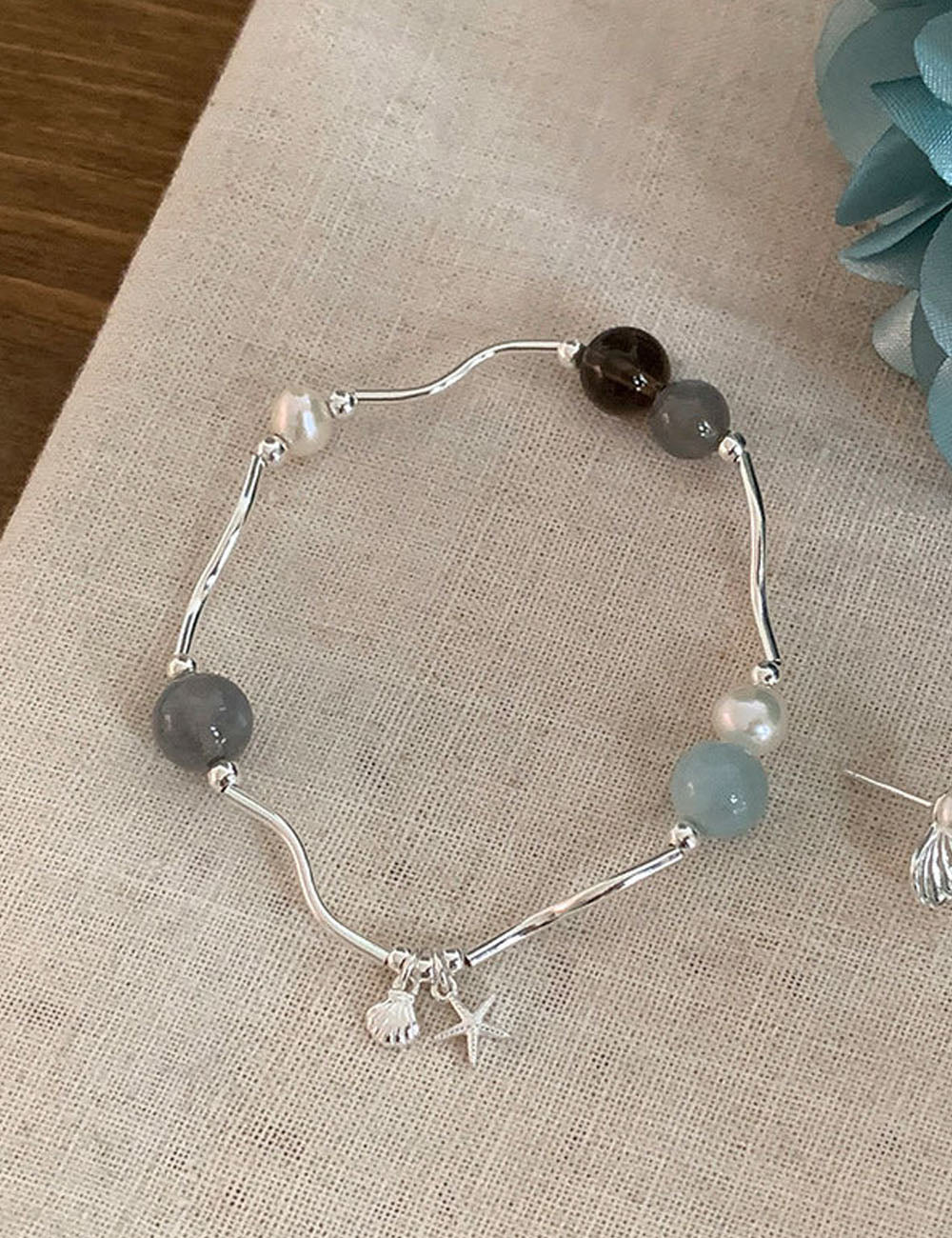 Starfish Pendant Stretchy Bracelet - DippedShop Wholesale - #0195