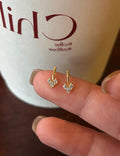 Heart Shape Rhinestone Earrings - DippedShop Wholesale - #3459