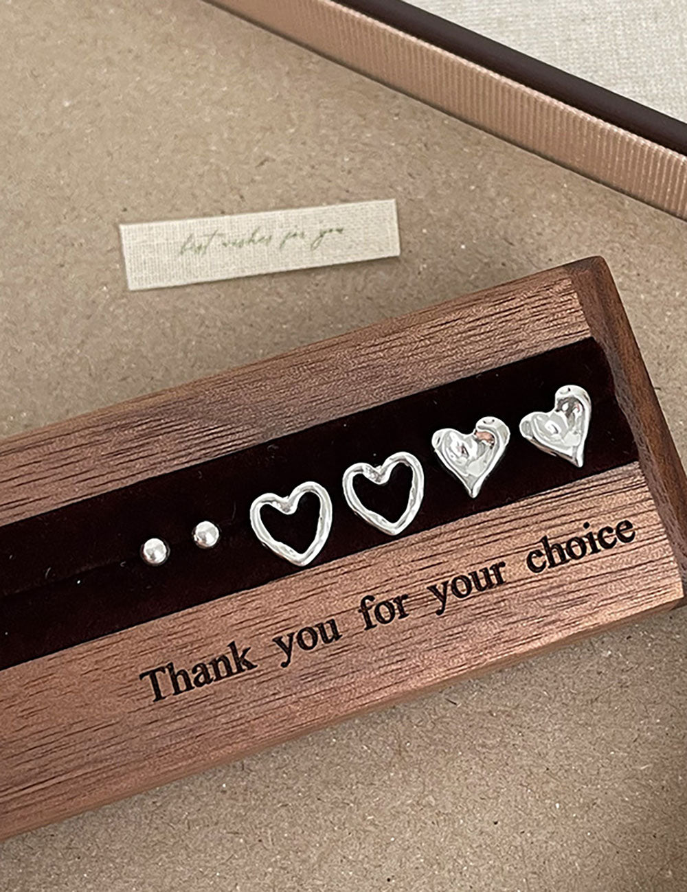 Heart Shape Stud Earrings - DippedShop Wholesale - #4227