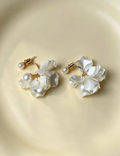 3D Layered Floral Stud Earrings - DippedShop Wholesale - #6387