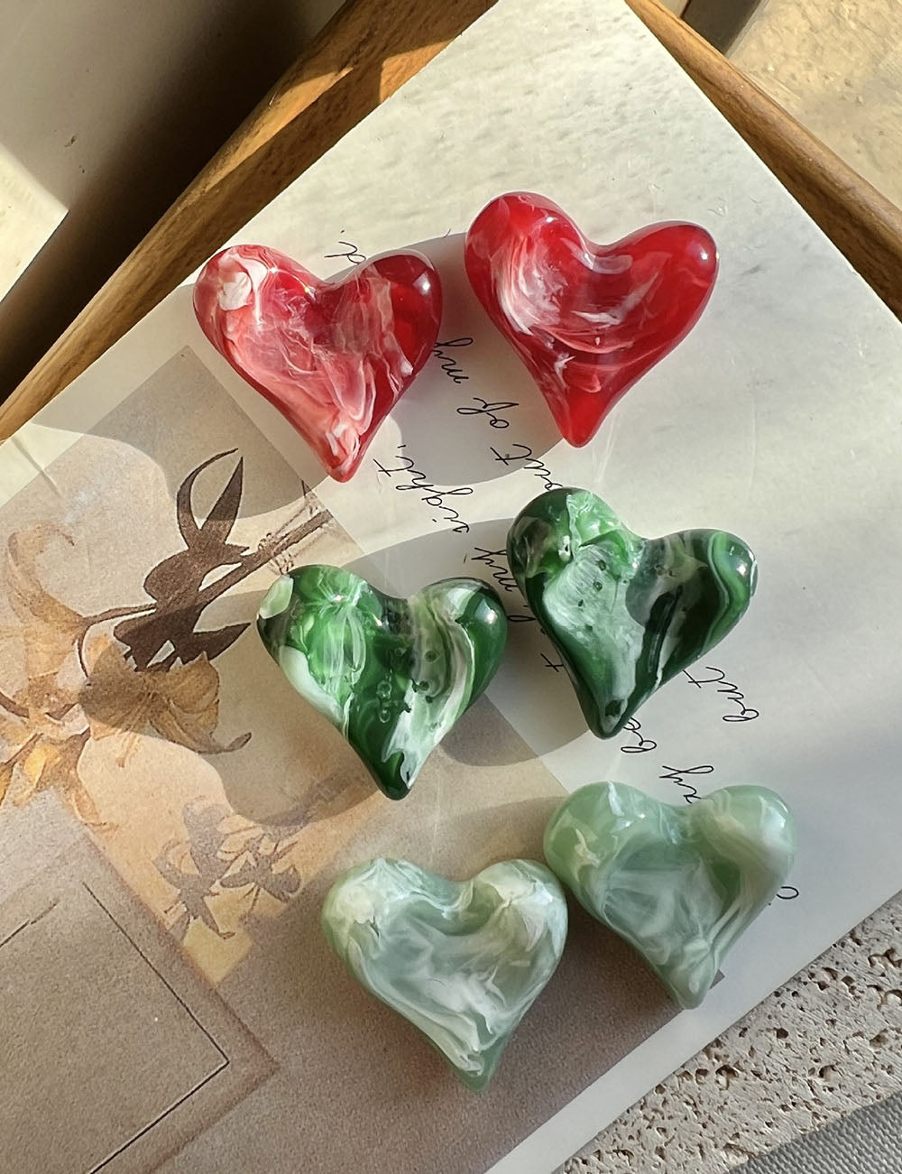 Heart Shape Stud Earrings - DippedShop Wholesale - #5075