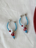 Mushroom Beaded Chain Earrings - DippedShop Wholesale - #1491