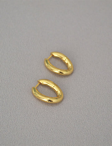 Twist Gold Hoop Earrings - DippedShop Wholesale - #2851