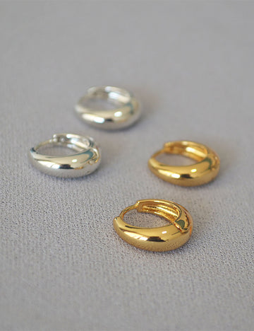Gold Plated Hoop Earrings - DippedShop Wholesale - #8755