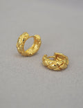 Rhombus Texture Hoop Earrings - DippedShop Wholesale - #2307