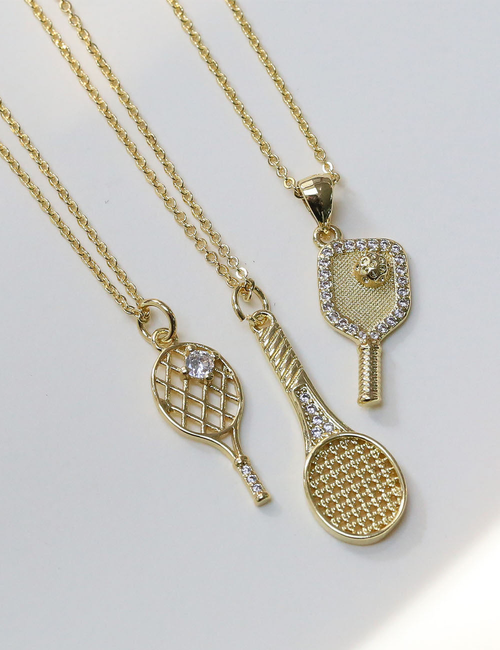 Tennis Racket Necklace - DippedShop Wholesale - #0067