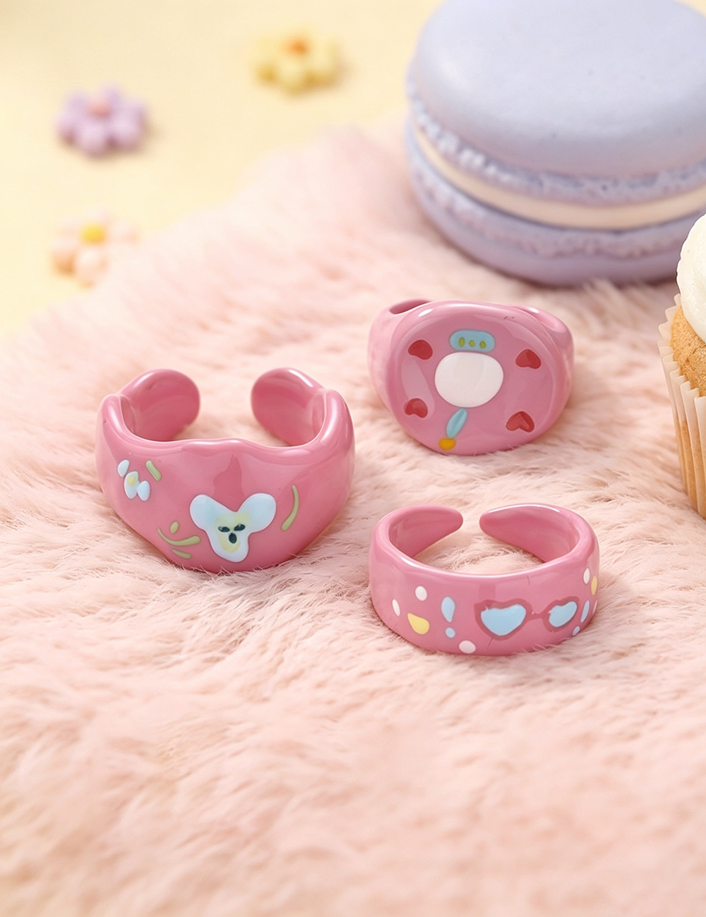 Polka Dot Enamel Ring - DippedShop Wholesale - #9219
