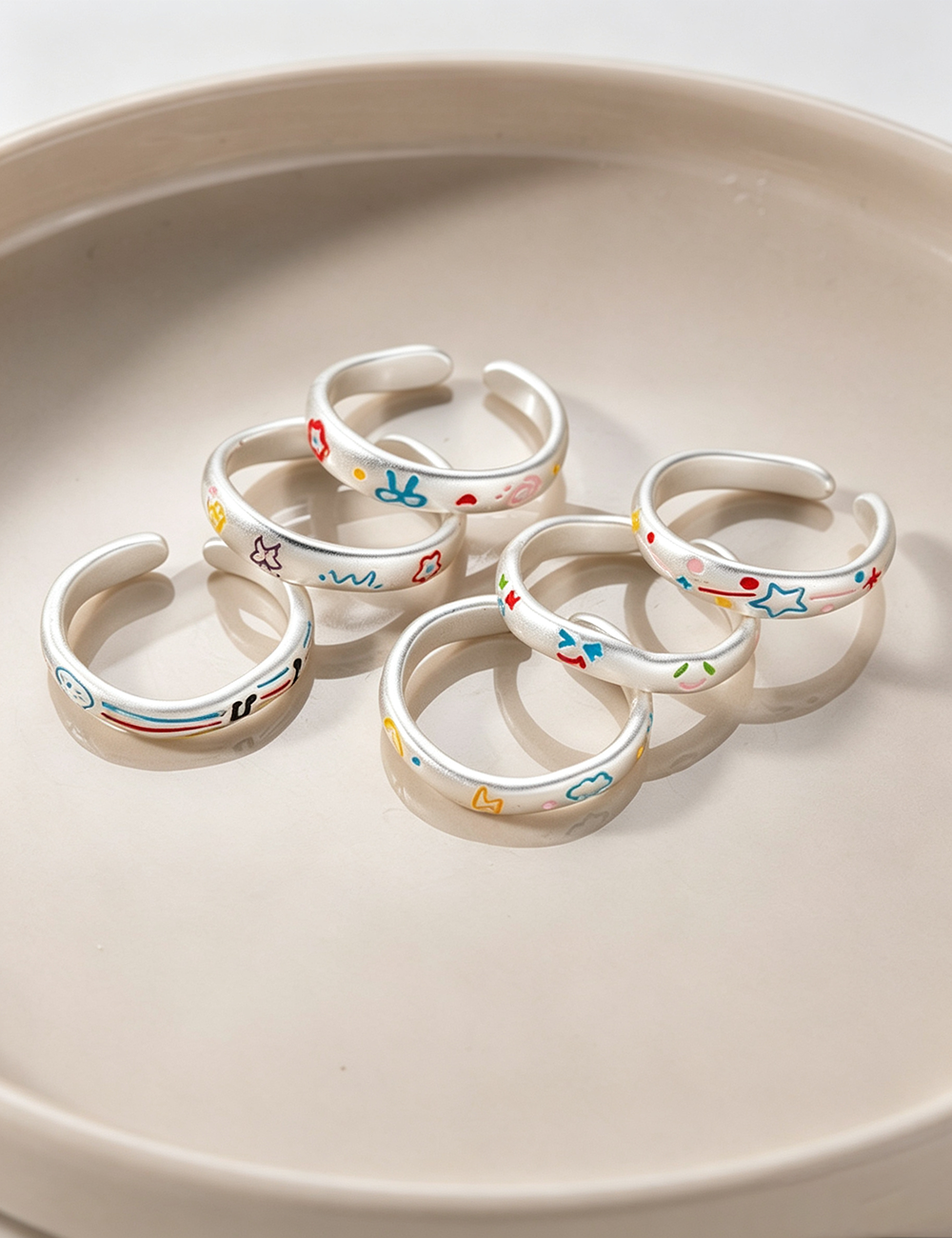 Floral Bow Open Ring - DippedShop Wholesale - #7747