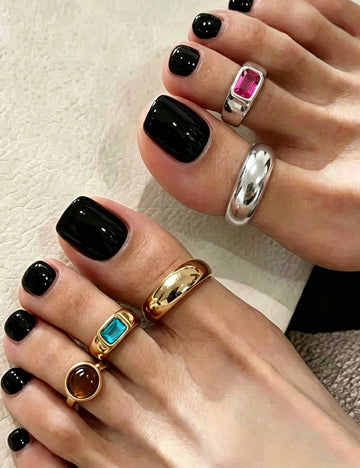 Geometric Diamonds Toe Ring - DippedShop Wholesale - #7139