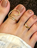 Geometric Twisted Toe Ring - DippedShop Wholesale - #1667